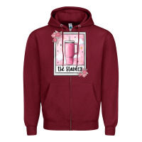 Burgundy the inspired tarot boujee Zipper Hoodie - MaliasSmallBusiness