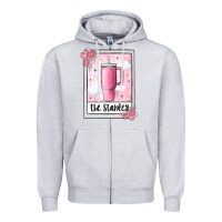 Heather Grey the inspired tarot boujee Zipper Hoodie - MaliasSmallBusiness