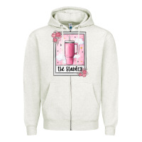 Oatmeal Heather the inspired tarot boujee Zipper Hoodie - MaliasSmallBusiness