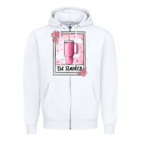 White the inspired tarot boujee Zipper Hoodie - MaliasSmallBusiness