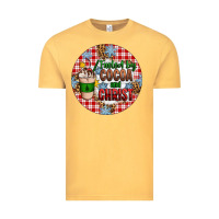 Vintage Mustard christmas fueled by cocoa and christ ornament Vintage Tee - Artiststas