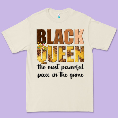 Premium Tee black queen the most powerful piece in the game