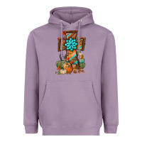 Lavender fall cross Heavyweight Hoodie - BundleAndBundleShop
