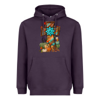 Plum fall cross Heavyweight Hoodie - BundleAndBundleShop
