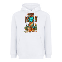 White fall cross Heavyweight Hoodie - BundleAndBundleShop