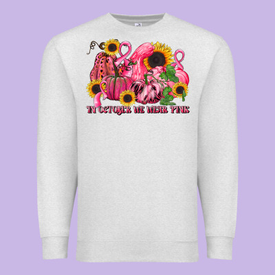 In October We Wear Pink Premium Sweatshirt Designed By Lillyallendesigns
