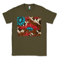 Army Green gemstone cowhide background Classic Tee - AdoDesignShop
