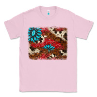 Bubblegum Pink gemstone cowhide background Classic Tee - AdoDesignShop