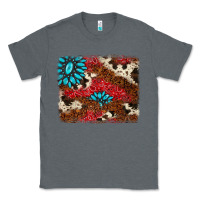 Charcoal Heather gemstone cowhide background Classic Tee - AdoDesignShop