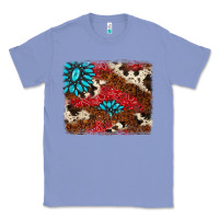 Colony Blue gemstone cowhide background Classic Tee - AdoDesignShop