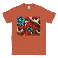 Copper gemstone cowhide background Classic Tee - AdoDesignShop