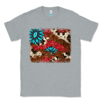 Heather Grey gemstone cowhide background Classic Tee - AdoDesignShop
