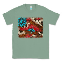 Sage gemstone cowhide background Classic Tee - AdoDesignShop