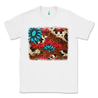 White gemstone cowhide background Classic Tee - AdoDesignShop
