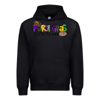 Black mardi gras girl to the core Urban Hoodie - CowGirlArtShop