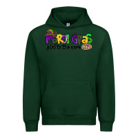 Forest Green mardi gras girl to the core Urban Hoodie - CowGirlArtShop