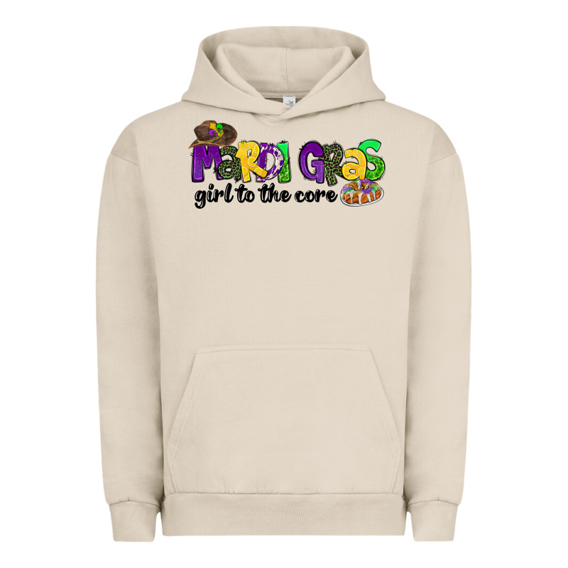 Mardi Gras Girl To The Core Urban Hoodie by CowGirlArtShop | Teevron