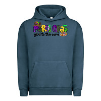 Pigment Midnight Navy mardi gras girl to the core Urban Hoodie - CowGirlArtShop