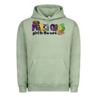 Pigment Oil Green mardi gras girl to the core Urban Hoodie - CowGirlArtShop