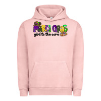 Pigment Salmon mardi gras girl to the core Urban Hoodie - CowGirlArtShop