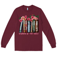 Burgundy boho women of the bible Long Sleeve Tee - JahusDesignShop