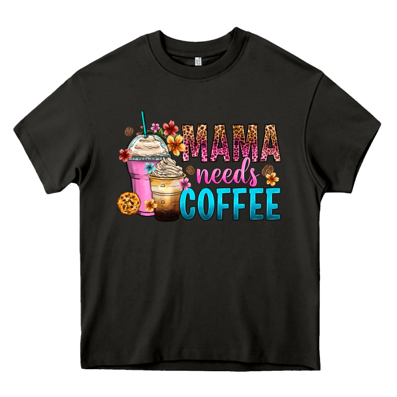 Mama Needs Coffee Heavy Core Tee by Zillion Design Studio | Teevron