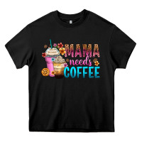 Black mama needs coffee Heavy Core Tee - Zillion Design Studio