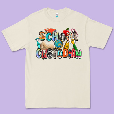 School Custodian Premium Tee Designed By Zillion Design Studio