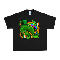 Black st patricks lips with horseshoe rainbow and shamrocks Urban Heavy Tee - AdoDesignShop