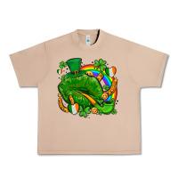 Burro st patricks lips with horseshoe rainbow and shamrocks Urban Heavy Tee - AdoDesignShop