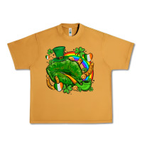 Peanut Butter st patricks lips with horseshoe rainbow and shamrocks Urban Heavy Tee - AdoDesignShop