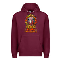 Burgundy happy thanksgiving gemstone Premium Hoodie - RanaPortraitStore