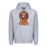 Heather Grey happy thanksgiving gemstone Premium Hoodie - RanaPortraitStore
