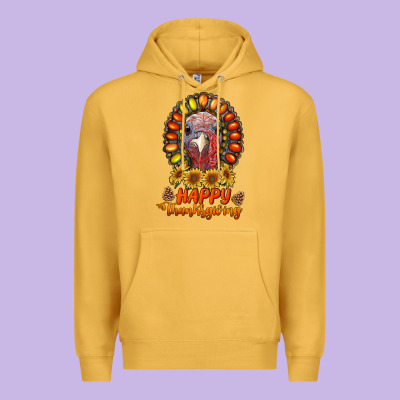 Happy Thanksgiving Gemstone Premium Hoodie Designed By Ranaportraitstore