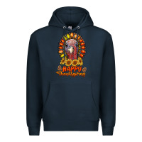 Navy happy thanksgiving gemstone Premium Hoodie - RanaPortraitStore