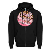 Black small business mama Zipper Hoodie - MaliasSmallBusiness