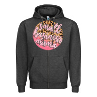 Charcoal Heather small business mama Zipper Hoodie - MaliasSmallBusiness