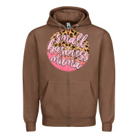 Chestnut small business mama Zipper Hoodie - MaliasSmallBusiness