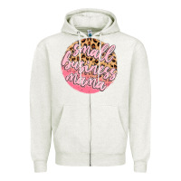Oatmeal Heather small business mama Zipper Hoodie - MaliasSmallBusiness