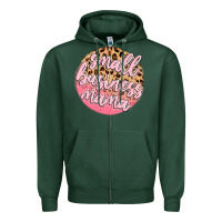 Sports Green small business mama Zipper Hoodie - MaliasSmallBusiness