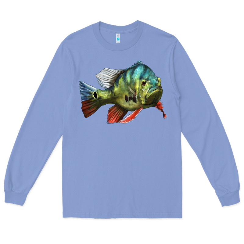 Peacock Bass Illustrations Long Sleeve Tee by LillyAllenDesigns | Teevron