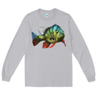 Moon Dust Peacock Bass Illustrations Long Sleeve Tee - LillyAllenDesigns