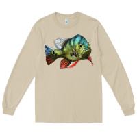 Mushroom Peacock Bass Illustrations Long Sleeve Tee - LillyAllenDesigns