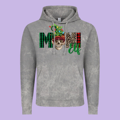 Boy Mini Elf Skull Vintage Hoodie Designed By Fadigitalartstudio