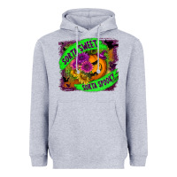 Heather Grey sorta sweet spooky Heavyweight Hoodie - BundleAndBundleShop