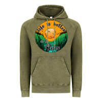 Vintage Olive life is better at the river Vintage Hoodie - JahusDesignShop