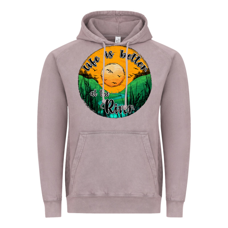 Life Is Better At The River Vintage Hoodie by JahusDesignShop | Teevron