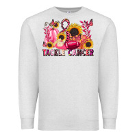 Oatmeal Heather tackle cancer Premium Sweatshirt - LillyAllenDesigns