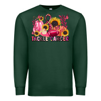 Sports Green tackle cancer Premium Sweatshirt - LillyAllenDesigns