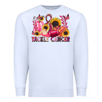 White tackle cancer Premium Sweatshirt - LillyAllenDesigns